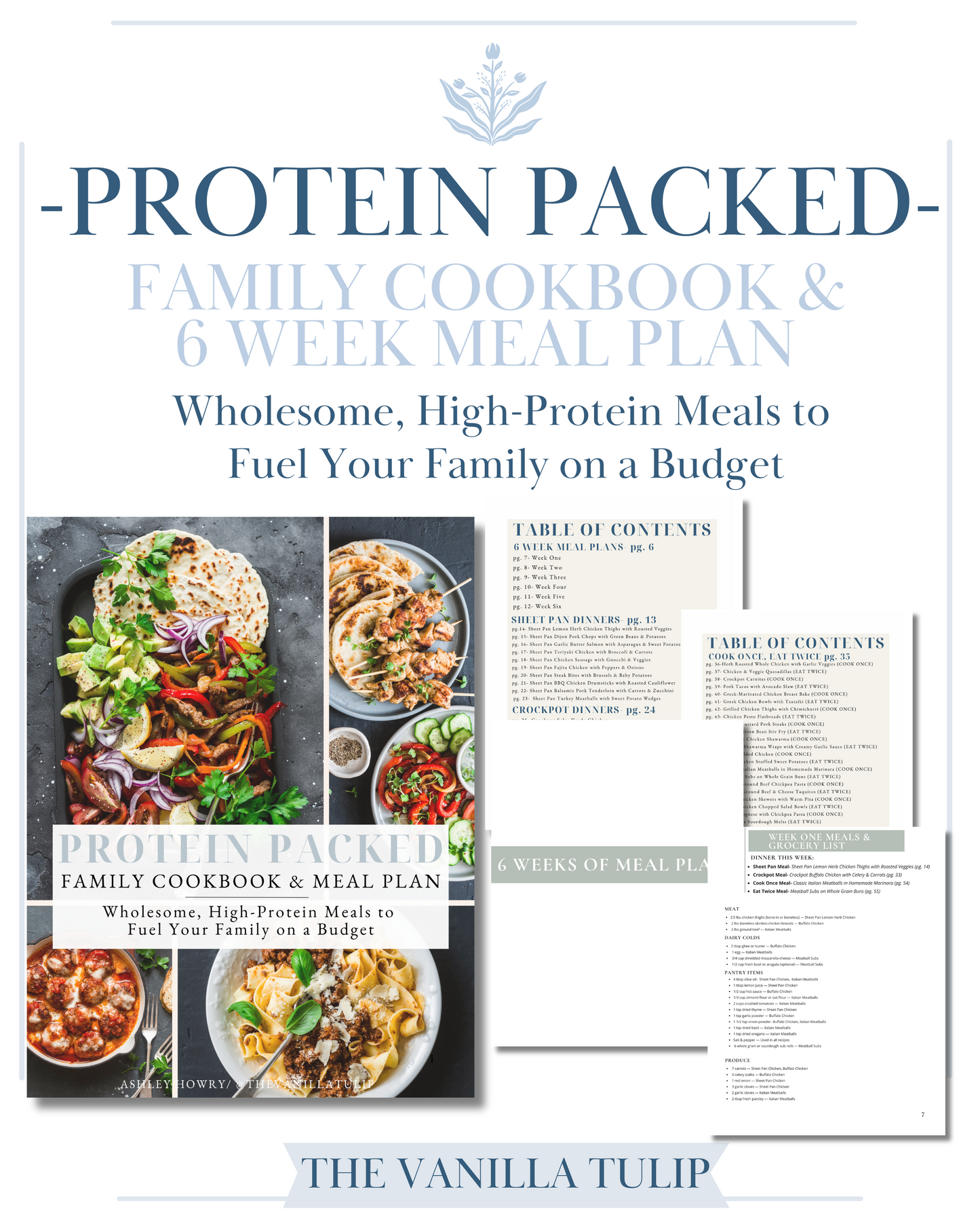 (DIGITAL) Protein Packed: Family Cookbook & Meal Plan