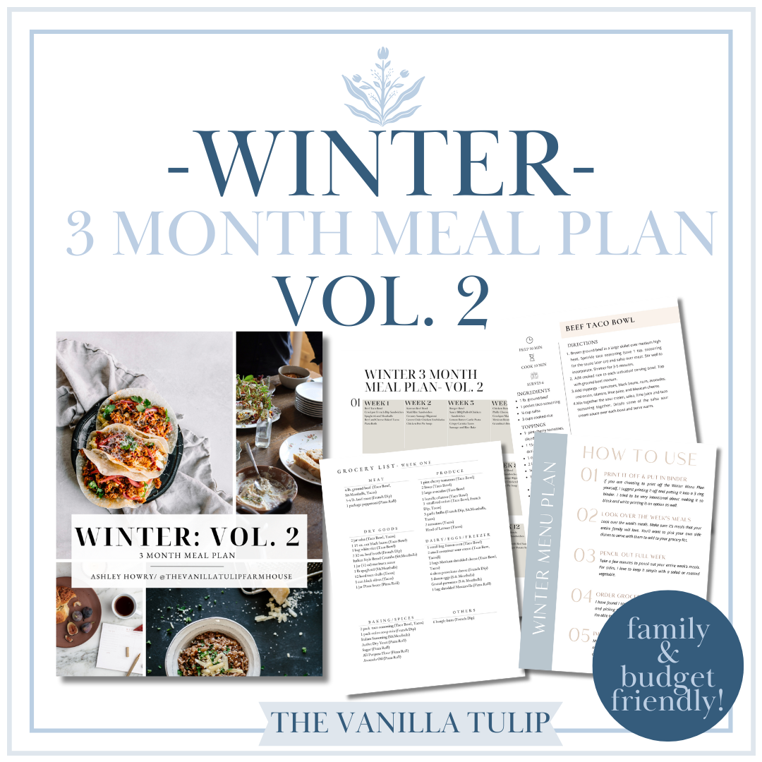 Winter Meal Plan & Crockpot Cookbook Combo