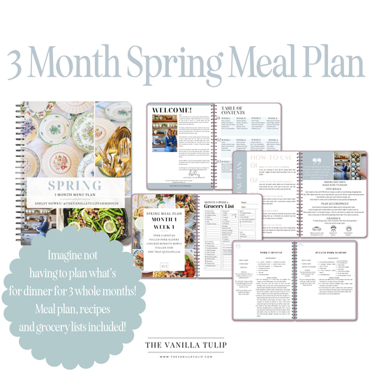 SPRING 3 Month Meal Plan