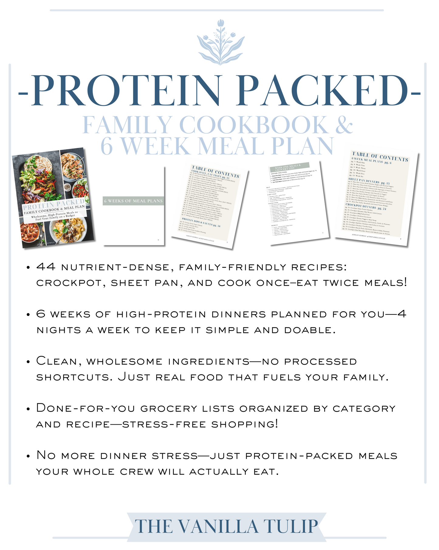 (DIGITAL) Protein Packed: Family Cookbook & Meal Plan