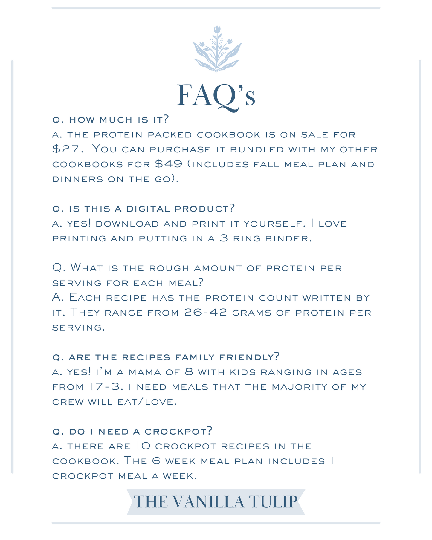 (DIGITAL) Protein Packed: Family Cookbook & Meal Plan