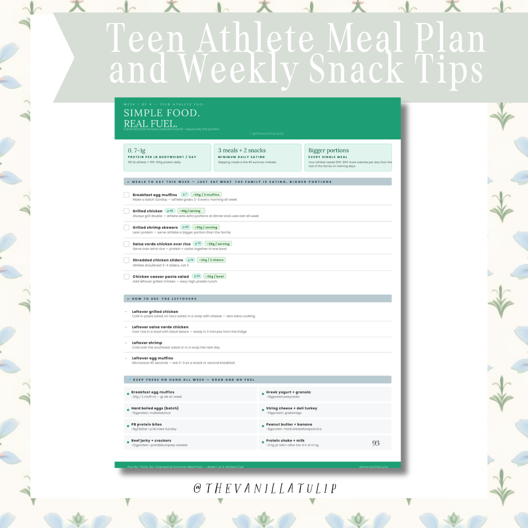 The No-Think, No-Overspend Summer Meal Plan & Cookbook- DIGITAL COPY