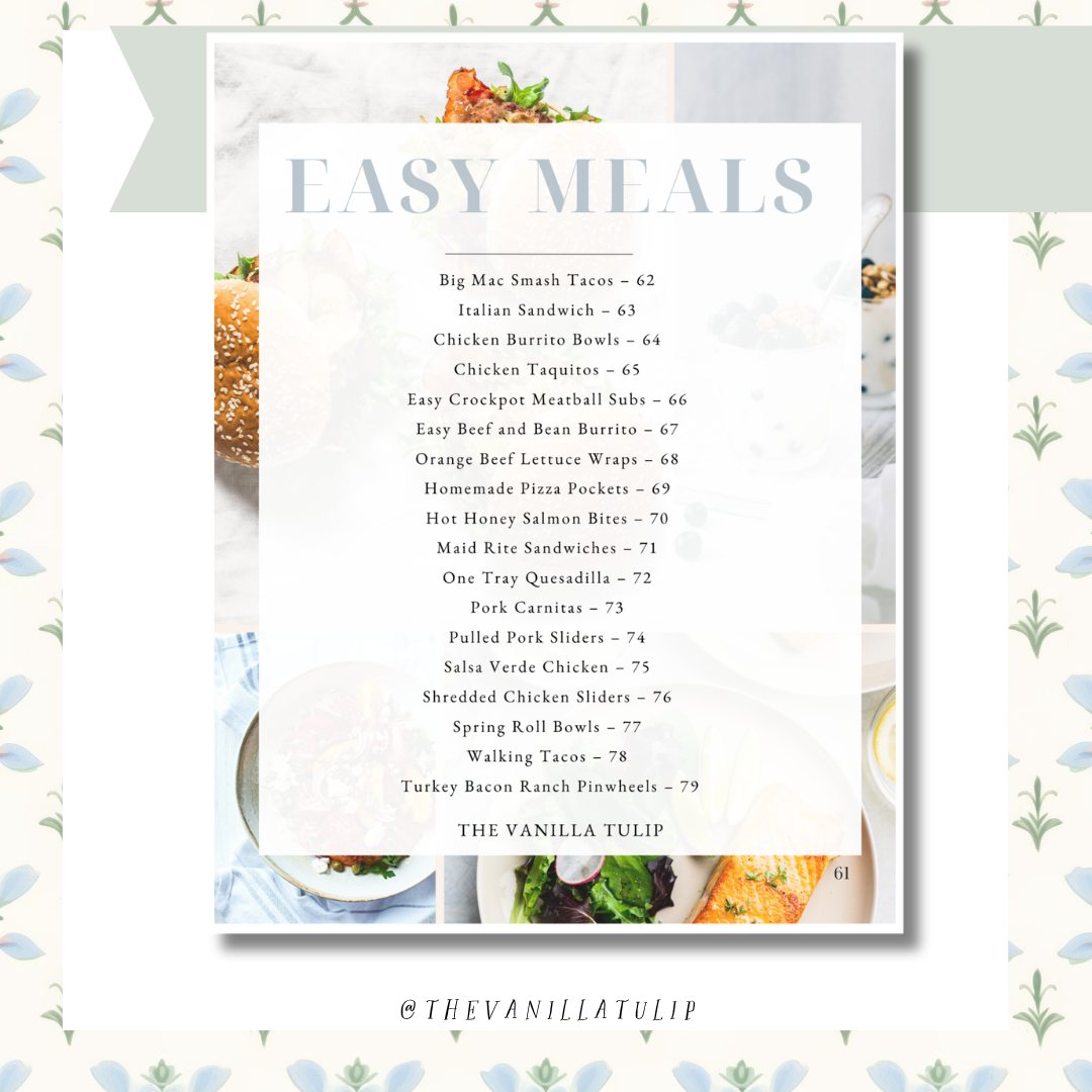 The No-Think, No-Overspend Summer Meal Plan & Cookbook- DIGITAL COPY