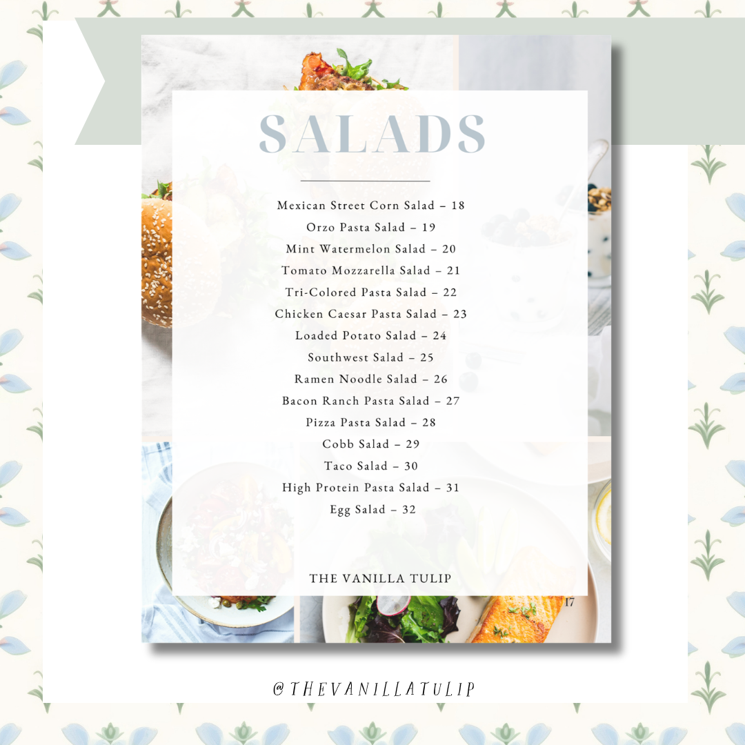 The No-Think, No-Overspend Summer Meal Plan & Cookbook- DIGITAL COPY